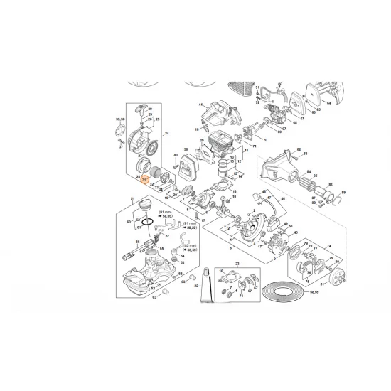 STIHL  Sprężyna 4149 195 3500